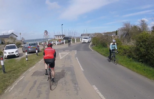 Cycling into East Cowes